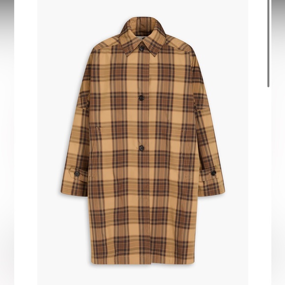 Toteme Jackets & Blazers - Toteme Tan and Brown Plaid Coat